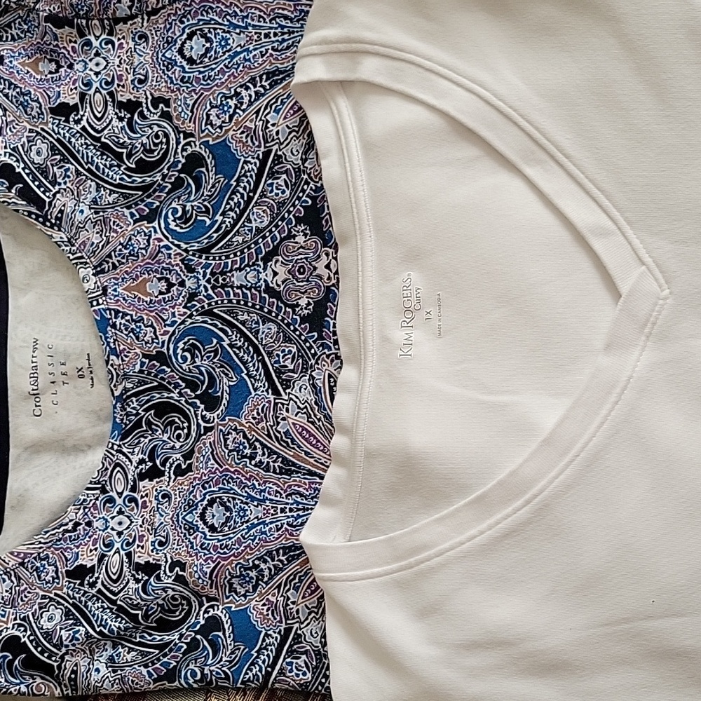 Women's 3/4 Sleeve Shirts 0X / 1X